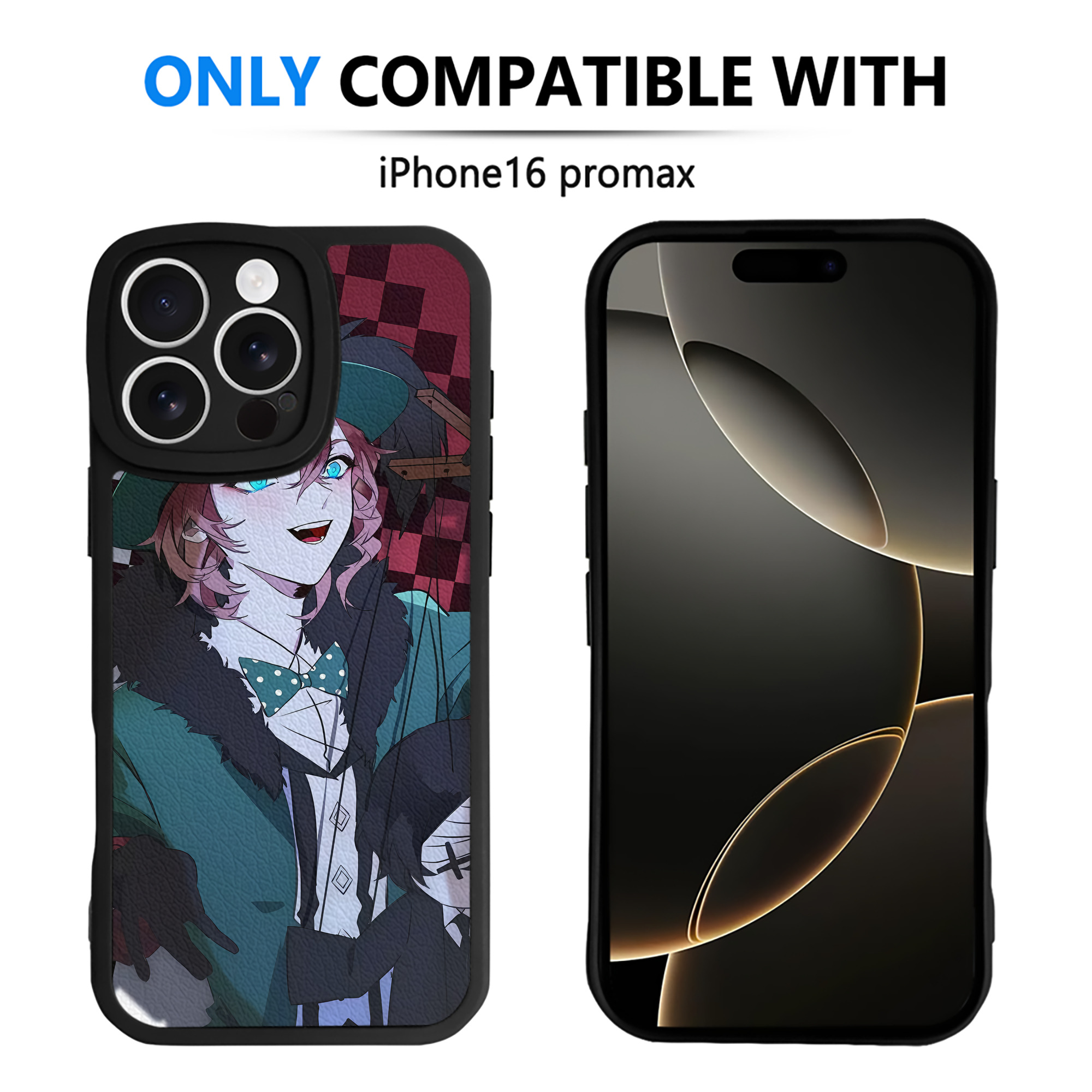 （画像用） 文豪ストレイドッグス Bungo Stray Dogs 【iPhone 16シリーズ対応】シリコンスマホケース（レザー調） 材質：シリコン